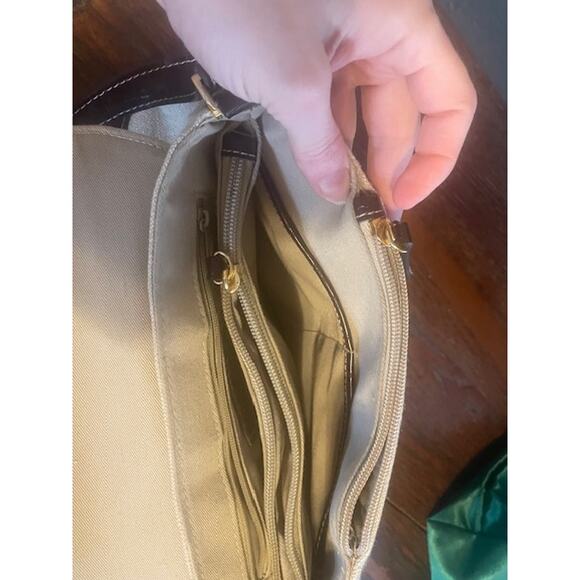 Vintage‎ Etienne Aigner Purse Canvas and Leather Shoulder Bag - Picture 8 of 10